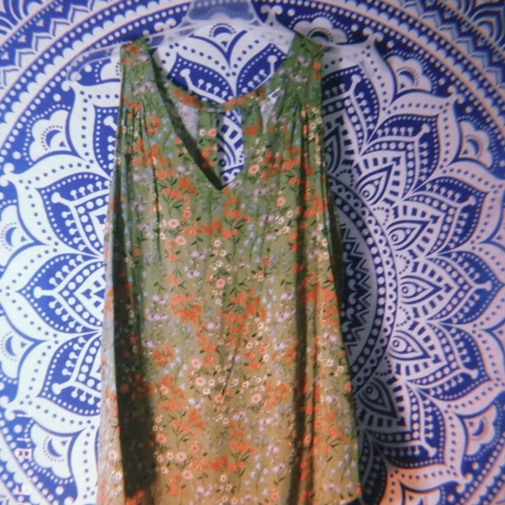 Green blouse